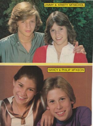 Jimmy Mcnichol Kristy Mcnichol Nancy Mckeon Philip Mckeon teen magazine pinup brother sister