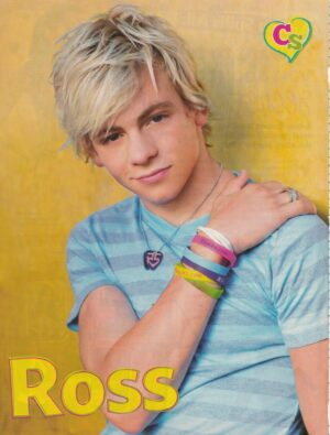 Ross Lynch teen magazine pinup clipping blue shirt buff arms CS pix