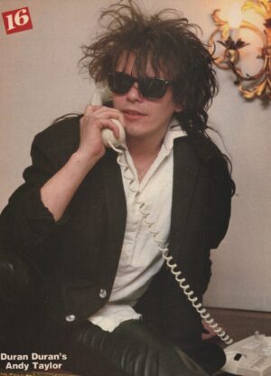 John Taylor Duran Duran Matthew Broderick teen magazine pinup phone call 16 mag pix