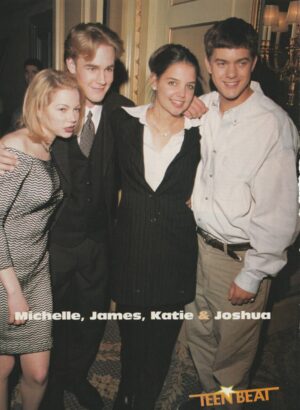 James Van Der Beek Katie Holmes Michelle Williams Joshua Jackson Nate Richert teen magazine pinup Dawson's Creek Teen Beat