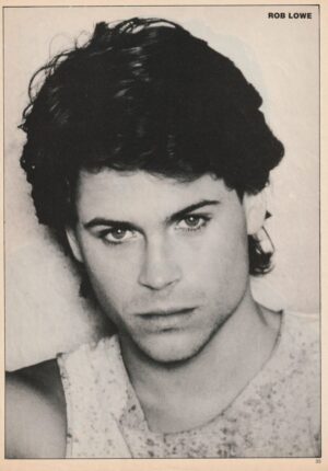 Rob Lowe Jonathan Ward teen magazine pinup clipping vintage headshot actor