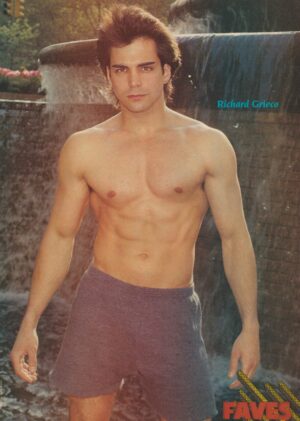 Richard Grieco New Kids on the block teen magazine pinup clipping shirtless Fave
