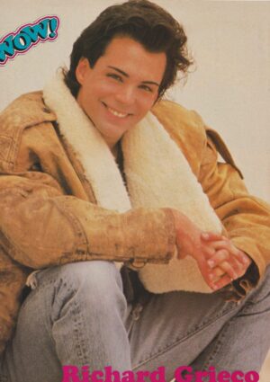 Richard Grieco Fred Savage teen magazine pinup clipping Wonder Years animal pix