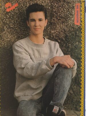 Wil Wheaton Kris Kross teen magazine pinup clipping Big Bopper open legs jeans