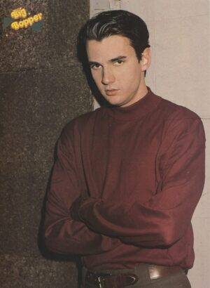 Tommy Page Vanilla Ice teen magazine pinup clipping maroon shirt Big Bopper Pix