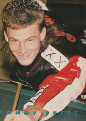 Tommy Puett Kiefer Sutherland teen magazine pinup clipping pool table Pix