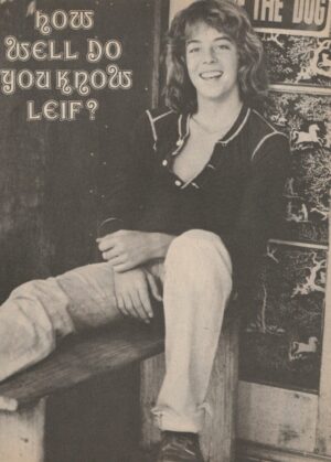 Leif Garrett teen magazine pinup clipping Vintage legs Teen Beat 16 mag pix