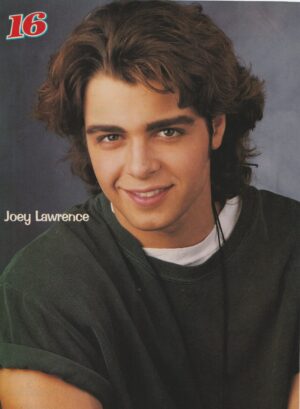 Joey Lawrence Mark Paul Gosselaar teen magazine pinup clipping headshot 16 mag