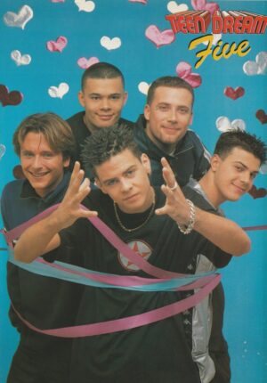 J Brown Abs Breen Five Lance Bass Nsync teen magazine pinup clipping Teen Dream