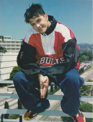 J Brown Abs Breen Five teen magazine pinup clipping Starz legs open boyband Pix