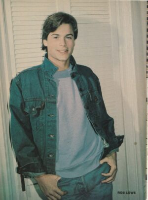 Rob Lowe teen magazine pinup clipping full body Teen Machine vintage pix 80's