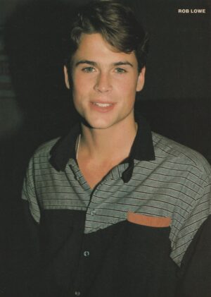 Rob Lowe Jack Wagner teen magazine pinup clipping Teen Machine vintage pix 80's