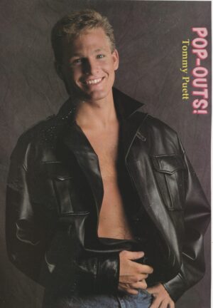 Tommy Puett Will Smith teen magazine pinup shirtless black leather jacket Pop Outs pix hot