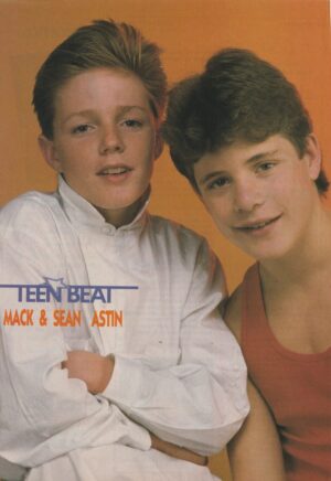 Sean Astin Mackenzie Astin teen magazine pinup brothers Teen Beat pix hot