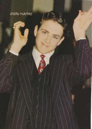 Joey Mcintyre Tommy Page teen magazine pinup clipping suit New Kids Teen Machine