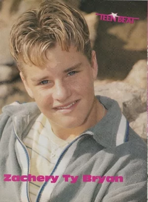 Zachery Ty Bryan No Doubt teen magazine pinup clipping headshot rock band 90's