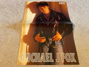 Michael J. Fox teen magazine poster clipping young Back to the future full body