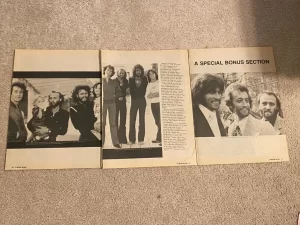 Bee Gees teen magazine pinup clipping tv movie scene 70's pix Andy Gibb