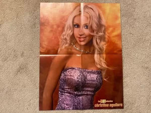 Christina Aguilera Nsync teen magazine poster clipping dress M Pop Star 2000 pix