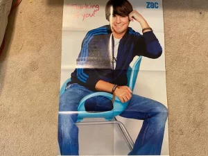 Zac Efron My Chemical Romance teen magazine poster clipping open legs child star