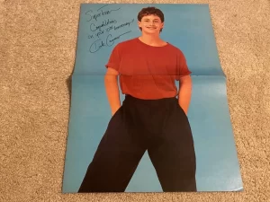 Kirk Cameron Michael J. Fox teen magazine poster clipping red shirt Teen Beat