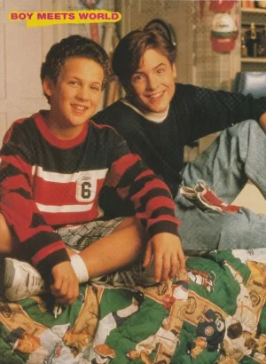 Dean Cain Ben Savage Will Friedle teen magazine pinup clipping Young shorts bed