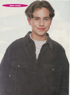 Rider Strong Color Me Badd teen magazine pinup clipping Teen Machine blue shirt