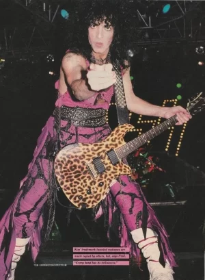 Kiss teen magazine pinup clipping Teen Beat pix rock band music purple pants