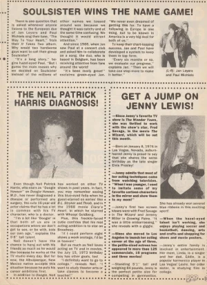 Neil Patrick Harris Jenny Lewis teen magazine pinup clipping Get a jump on pix