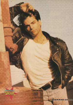 Richard Grieco Jerry O'connell teen magazine pinup clipping Star leather jacket