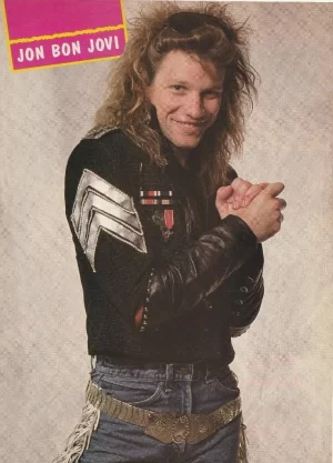 Jon Bon Jovi Jason Gedrick teen magazine pinup clipping Teen Machine 80's pix