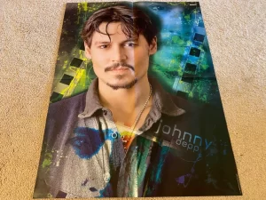 Johnny Depp teen magazine poster clipping teen idols vintage older 80’s movie