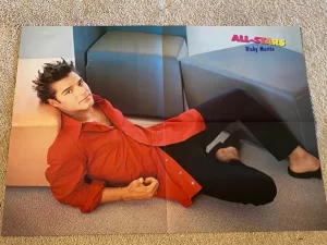 Ricky Martin Menudo Backstreet Boys teen magazine poster clipping barefoot pix