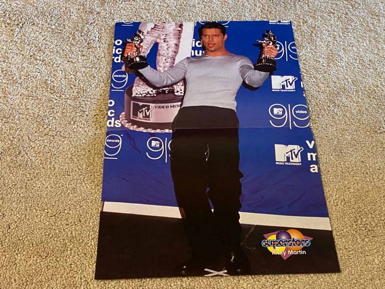 Ricky Martin Menudo Take 5 teen magazine poster clipping Super Stars boyband pic - Image 2