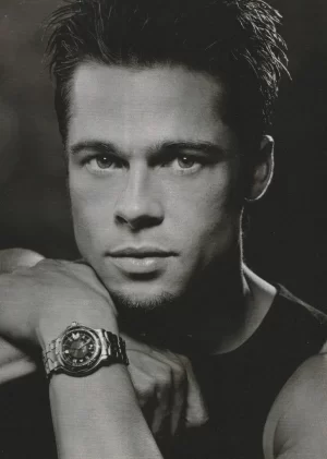 Brad Pitt teen magazine pinup clipping headshot YOUNG muscles 90's picture pix