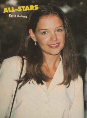 Katie Holmes Five teen magazine pinup All-Stars white dress shirt Pix Dawson's Creek