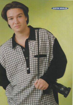 Justin Whalin Joey Lawrence teen magazine pinup clipping camera young Machine