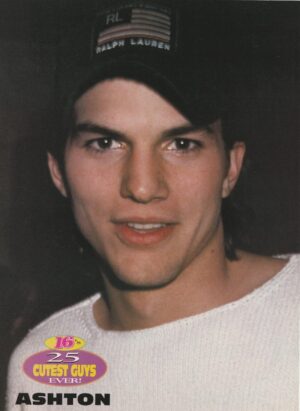 Ashton Kutcher Five Neville teen magazine pinup clipping 16 mag Cutest Guys Ever