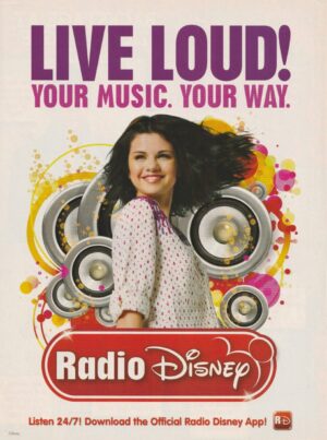 Selena Gomez teen magazine clipping Radio Disney add Live Loud Music pix