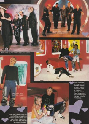 Backstreet Boys Nick Carter Spice Girls teen magazine pinup clipping video shoot
