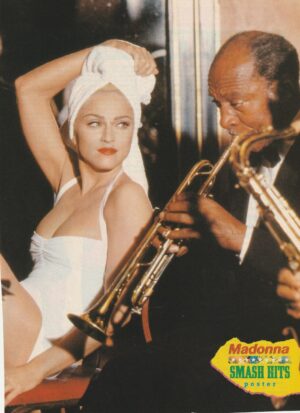 Madonna teen magazine pinup clipping Smash Hits white dress pix