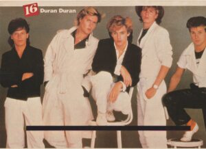 Duran Duran teen magazine pinup clipping white pants chairs 16 mag picture pix