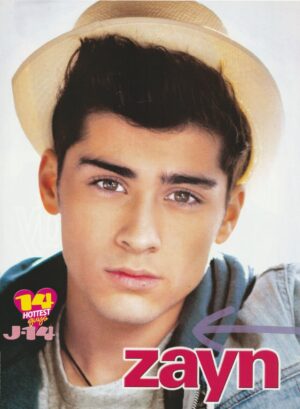 Zayn Malik Cody Simpson magazine pinup clipping hat J-14 One Direction modeling