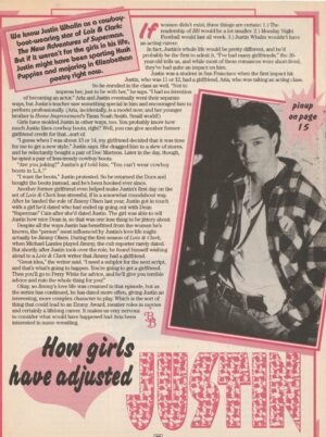 Justin Whalin teen magazine clipping How girls have adjusted Bop