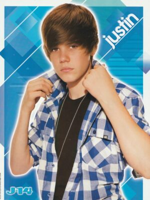 Justin Bieber Nick Jonas teen magazine pinup clipping teen idols preteen J-14