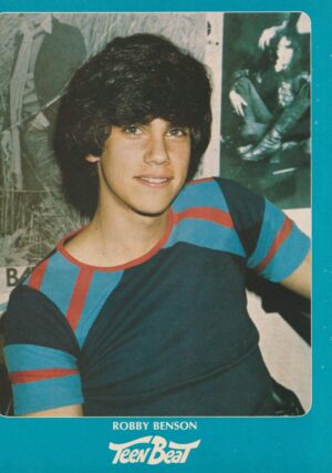 Robby Benson teen magazine pinup clipping t-shirt Teen Beat pix young eyes 70's