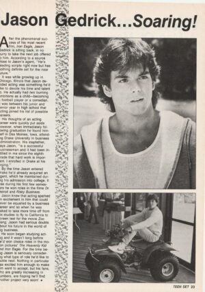 Jason Gedrick teen magazine clipping Jason Gedrick Soaring Teen Set Rare