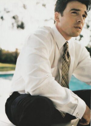 Jason Gedrick teen magazine pinup clipping squatting pool double sided pix