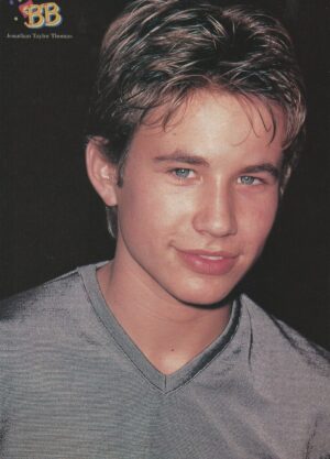 Jonathan Taylor Thomas teen magazine pinup clipping grey shirt Wild American award show