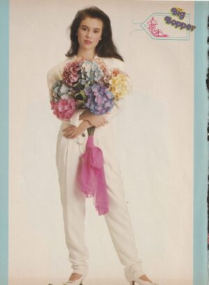 Alyssa Milano Charlie Schlatterteen magazine pinup clipping Ferris Bueller Big Bopper pix